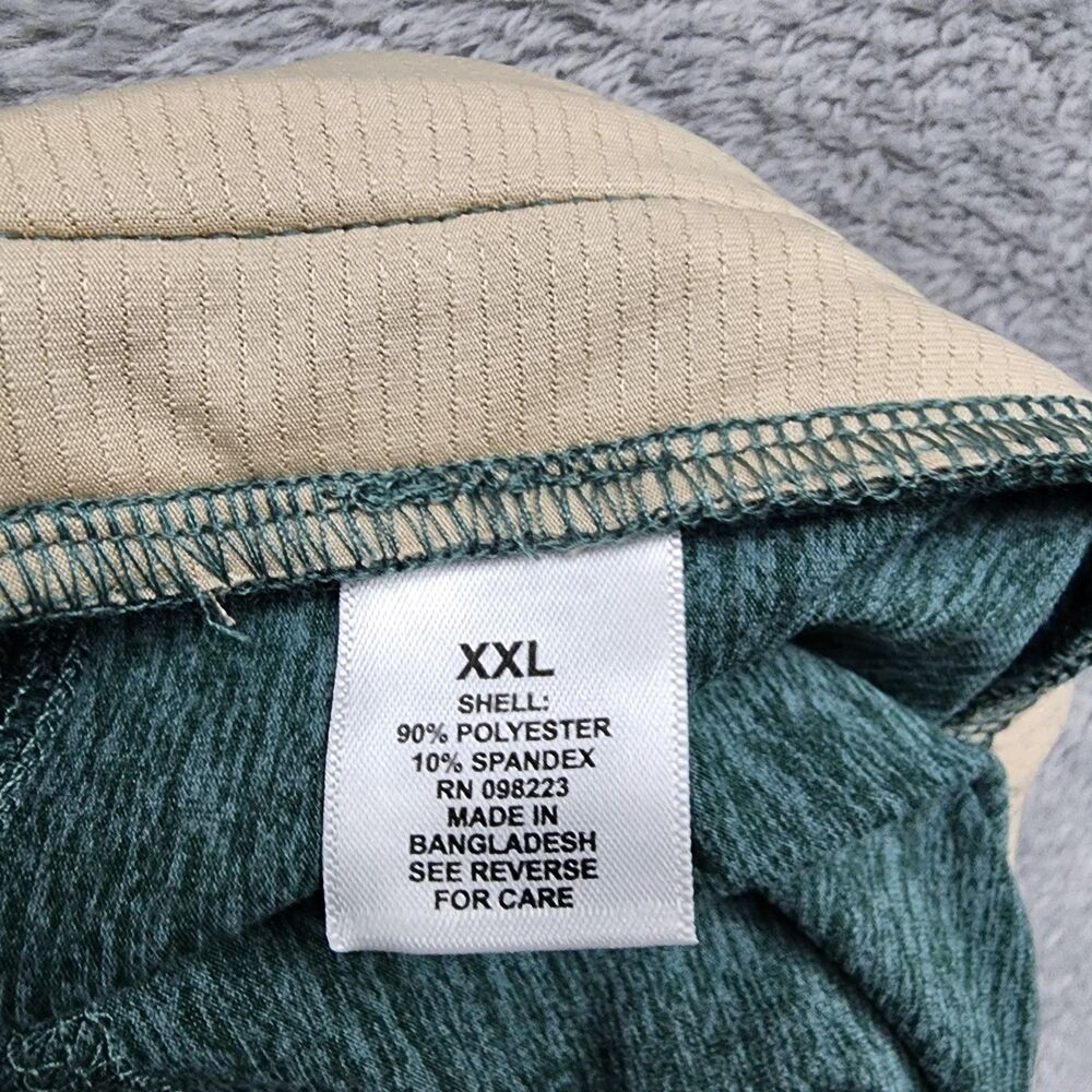 Right Of Way Mens XXL Adam Leisure Shorts Green NWT Zip Pockets Drawstring - Picture 4 of 11